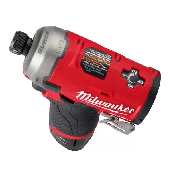 Milwaukee M12 FUEL 12-Volt Lithium-Ion Cordless Oscillating Multi-Tool and Impact Driver with two 3.0 Ah Batteries