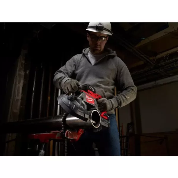 Milwaukee M18 FUEL 18-Volt Lithium-Ion Brushless Cordless Deep Cut Band Saw and Grinder with Two 6.0 Ah Batteries