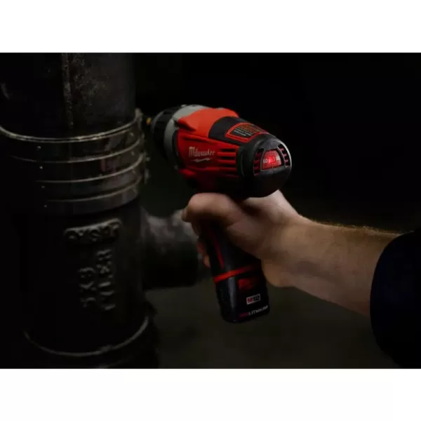 Milwaukee M12 12-Volt Lithium-Ion Cordless 1/4 in. No-Hub Coupling Driver (Tool-Only)