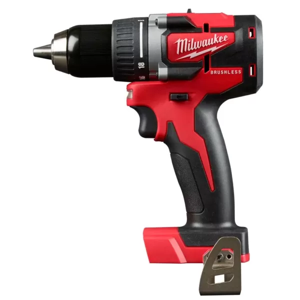 Milwaukee M18 18-Volt Lithium-Ion Brushless Cordless 1/2 in. Compact Drill/Driver (Tool-Only)