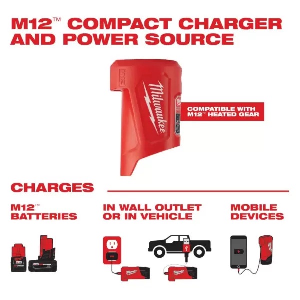 Milwaukee M12 12-Volt Lithium-Ion Charger and Portable Power Source