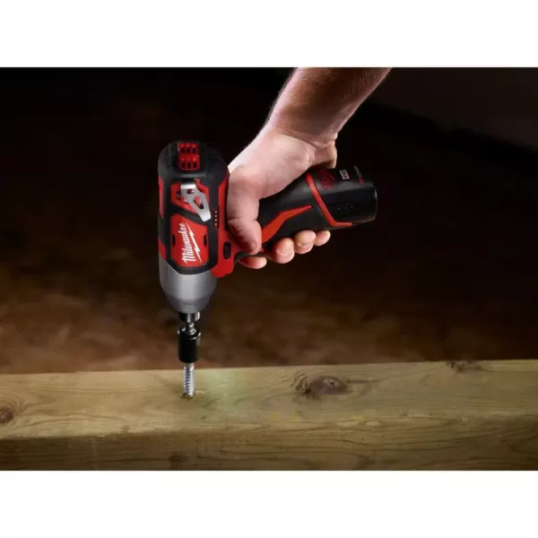 Milwaukee M12 12-Volt Lithium-Ion Cordless Drill Driver/Impact Driver Combo Kit (2-Tool) w/(2) 1.5Ah Batteries, Charger, Tool Bag