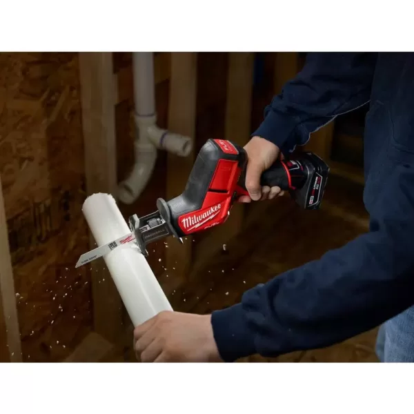 Milwaukee M12 FUEL 12-Volt Lithium-Ion Brushless Cordless HACKZALL Reciprocating Saw Kit W/ Free M12 Multi-Tool