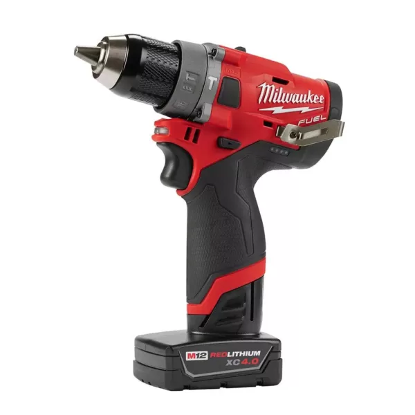 Milwaukee M12 FUEL 12-Volt Lithium-Ion Brushless Cordless Combo Kit (5-Tool) with 2 Batteries and Bag