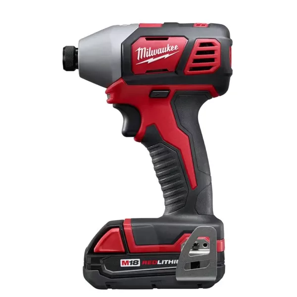 Milwaukee M18 18-Volt Lithium-Ion Cordless Drill Driver/Impact Driver Combo Kit (2-Tool) with 2 Batteries and 50p Driving Bit Set