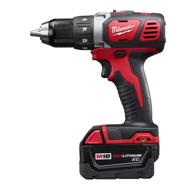 Milwaukee M18 18-Volt Lithium-Ion Cordless Combo Kit (6-Tool) with 2 M18 Batteries, 1 Charger, 1 Tool Bag