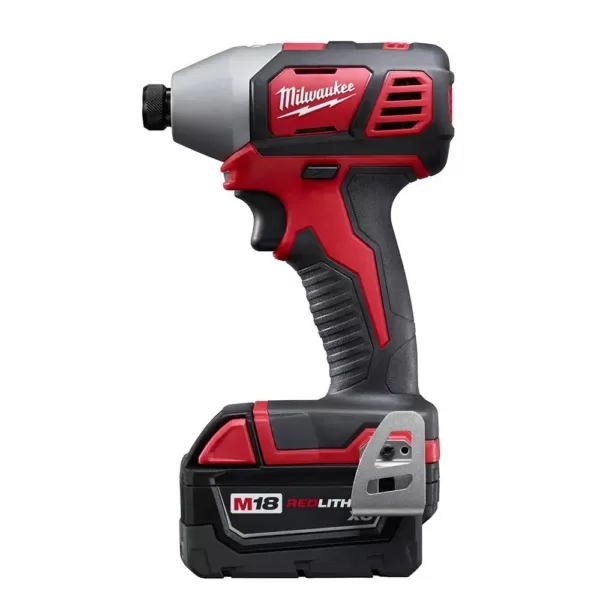 Milwaukee M18 18-Volt Lithium-Ion Cordless Combo Tool Kit (4-Tool) w/ Wet/Dry Vacuum and Additional 5.0Ah Battery