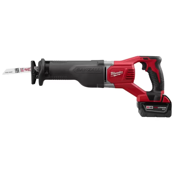 Milwaukee M18 18-Volt Lithium-Ion Cordless Combo Tool Kit (6-Tool) with 3/8 in. Impact Wrench and Blower