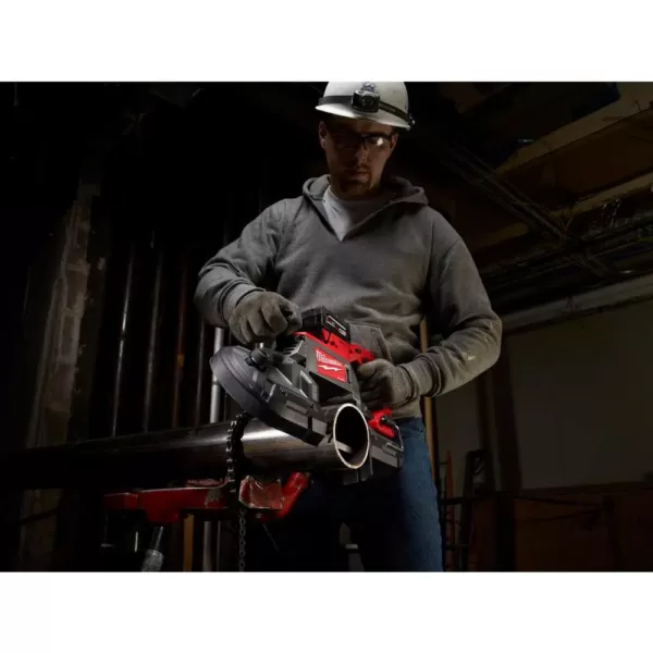 Milwaukee M18 FUEL 18-Volt Lithium-Ion Brushless Cordless 1 in. SDS-Plus Rotary Hammer and Bandsaw (2-Tool)