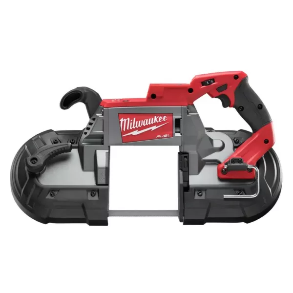 Milwaukee M18 FUEL 18-Volt Lithium-Ion Brushless Cordless 1-1/8 in. SDS-Plus Rotary Hammer and Bandsaw (2-Tool)