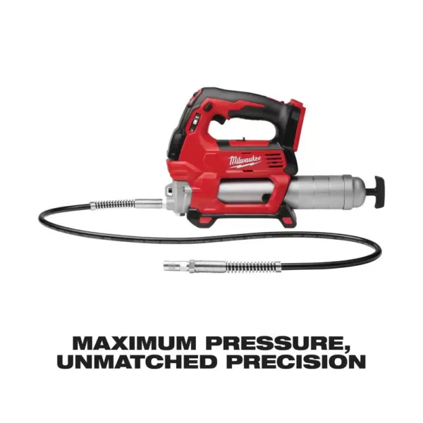 Milwaukee M18 FUEL 18-Volt Lithium-Ion Brushless Cordless 1/2 in. Impact Wrench with Friction Ring Kit with Free M18 Grease Gun