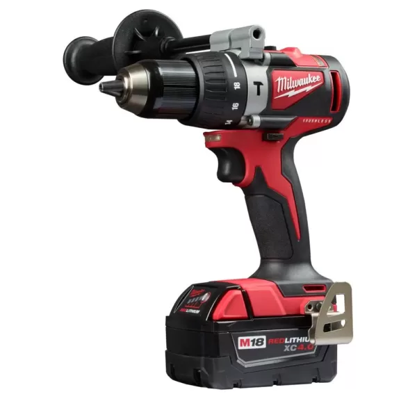 Milwaukee M18 18-Volt Lithium-Ion Brushless Cordless Hammer Drill and Impact Combo Kit with M18 4-1/2 in. Cut-Off/Grinder