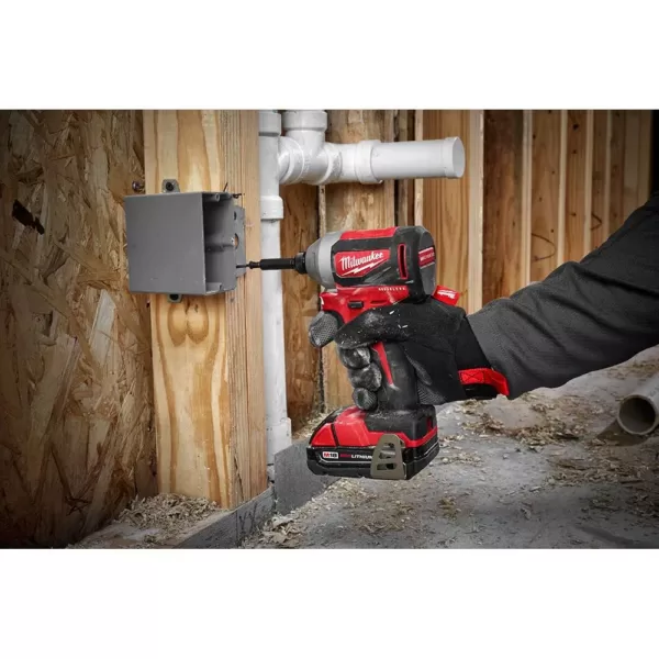 Milwaukee M18 18-Volt Lithium-Ion Brushless Cordless Hammer Drill/Impact/Circular Saw Combo Kit (3-Tool) with 2-Batteries