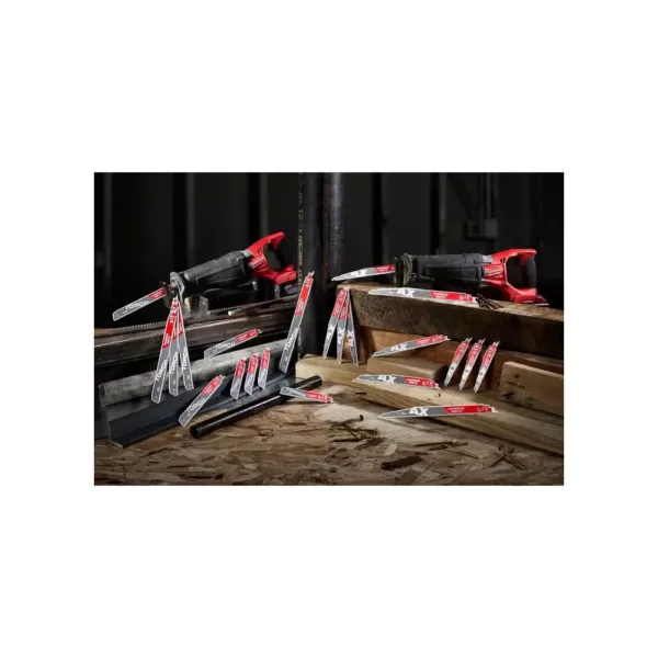 Milwaukee 4 in. 24 Teeth per in. Thin Metal Cutting SAWZALL Reciprocating Saw Blades (100 Pack)