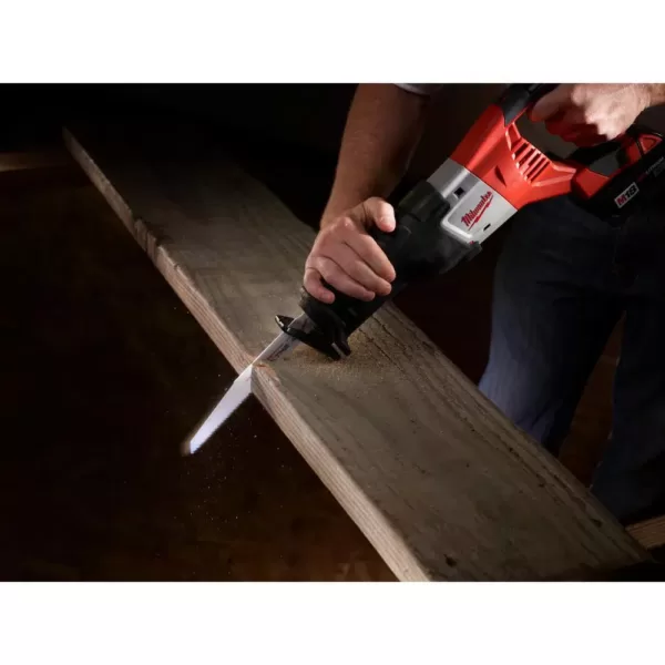 Milwaukee 6 in. 5 Teeth per in. AX Nail Embedded Wood Cutting SAWZALL Reciprocating Saw Blades (6 Pack)