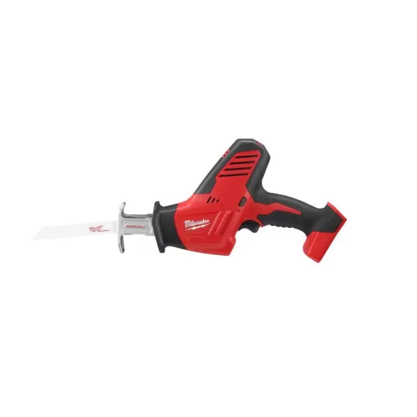 Milwaukee M18 18-Volt Lithium-Ion Cordless Hackzall Reciprocating Saw with Carbide Teeth Metal Cutting SAWZALL Saw Blade