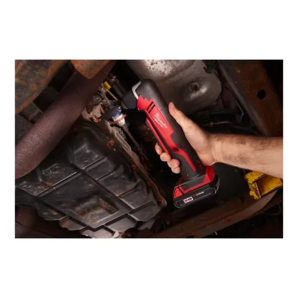 Milwaukee M18 18-Volt Lithium-Ion Cordless 3/8 in. Right-Angle Drill with M18 Starter Kit with One 5.0 Ah Battery and Charger