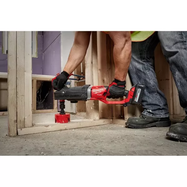 Milwaukee M18 FUEL 18-Volt Lithium-Ion Brushless Cordless GEN 2 SUPER HAWG 7/16 in. Right Angle Drill QUIK-LOK Kit