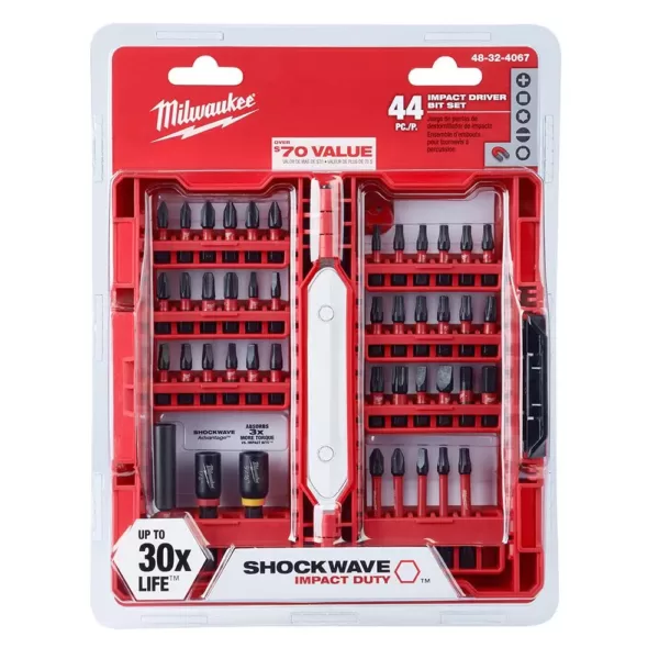 Milwaukee SHOCKWAVE IMPACT DUTY Driver Bit Set (44-Piece)