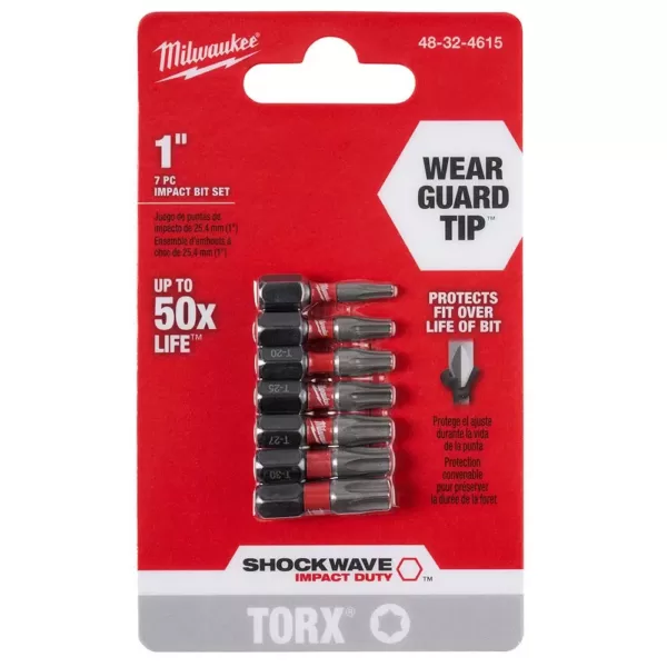 Milwaukee Shockwave Impact Duty Torx Bit Set (7-Piece)