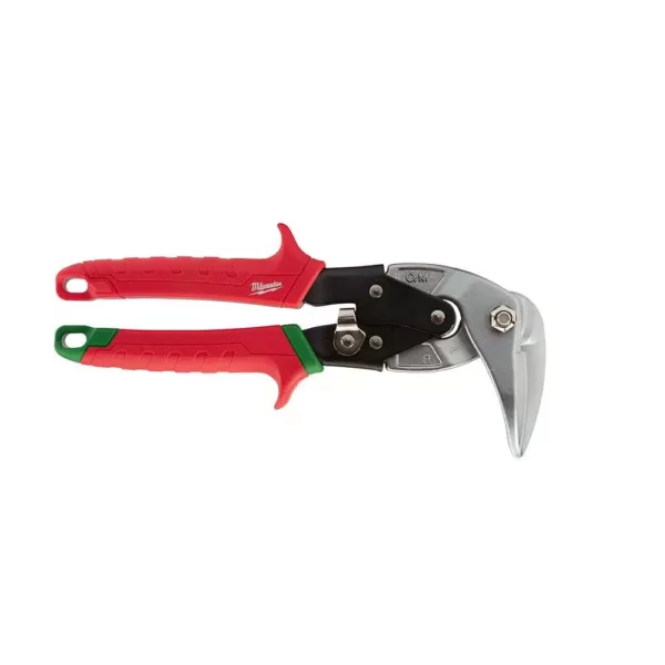 Milwaukee 9 in. Left-Cut and Right Cut Right Angle Aviation Snips (2-Piece)