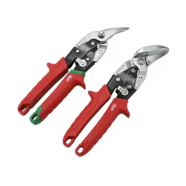 Milwaukee Left, Right, and Straight/Offset Aviation Snips Set (5-Piece)