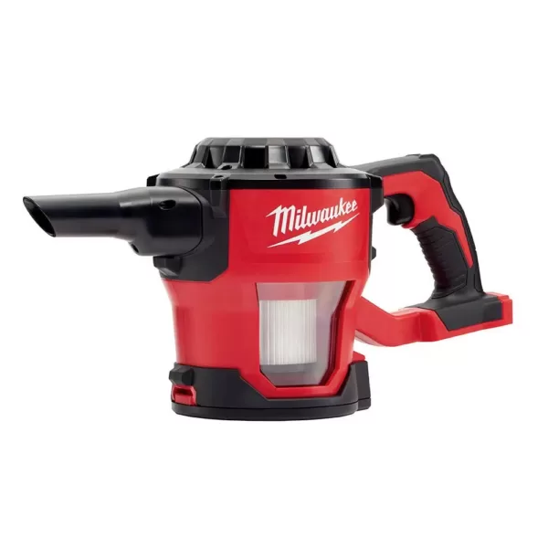 Milwaukee M18 18-Volt Lithium-Ion Cordless Compact Vacuum with INKZALL Black Fine Point Jobsite Marker