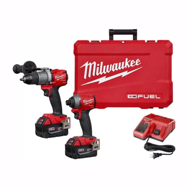 Milwaukee M18 18-Volt Lithium-Ion Cordless FORCE LOGIC 750 MCM Crimper Kit with EXACT #6 750 MCM Cu Dies and M18 FUEL Combo Kit