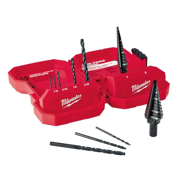 Milwaukee Black Oxide Step Drill Bit Set (10-Piece)