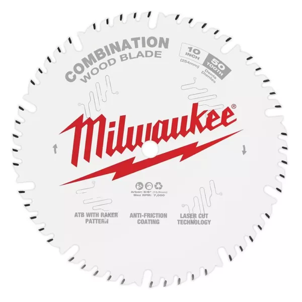 Milwaukee 10 in. x 50-Tooth Combination Circular Saw Blade