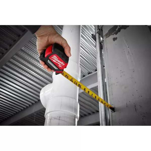 Milwaukee 25 ft. x 1 in. Compact Magnetic Tape Measure with 15 ft. Reach