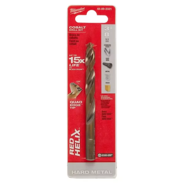 Milwaukee 3/8 in. Thunderbolt Cobalt Twist Drill Bit