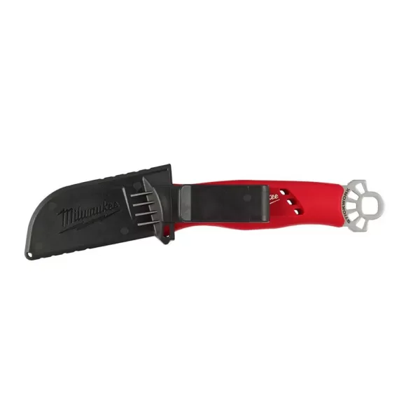 Milwaukee Lineman's Hawkbill Knife with STICKWORK 3-in-1 Ring