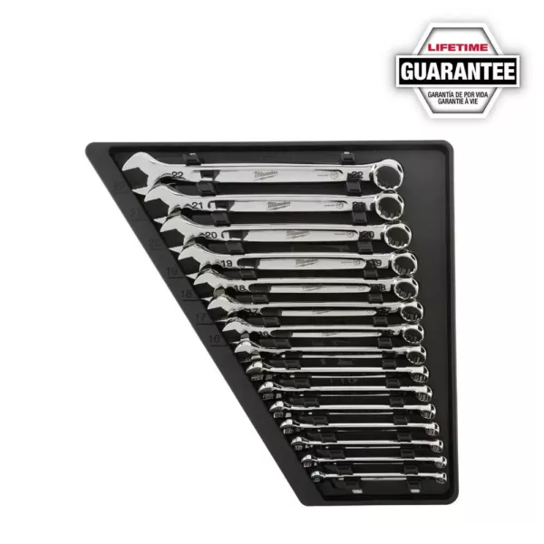 Milwaukee Combination Metric Wrench Mechanics Tool Set (15-Piece)