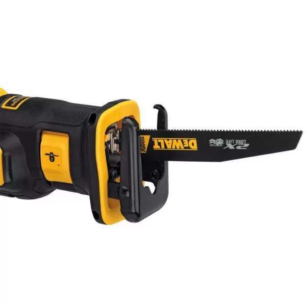 DEWALT 20-Volt MAX Lithium-Ion Cordless Brushless Compact Reciprocating Saw with 20-Volt MAX Premium Li-Ion (1) 5.0Ah Battery