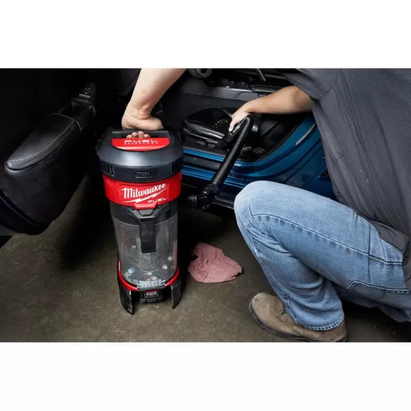 Milwaukee M18 FUEL 18-Volt Lithium-Ion Brushless 1 Gal. Cordless 3-in-1 Backpack Vacuum with Extra HEPA Filter