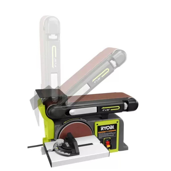 RYOBI 4 in x 36 in. Belt and 6 in. Disc Sander