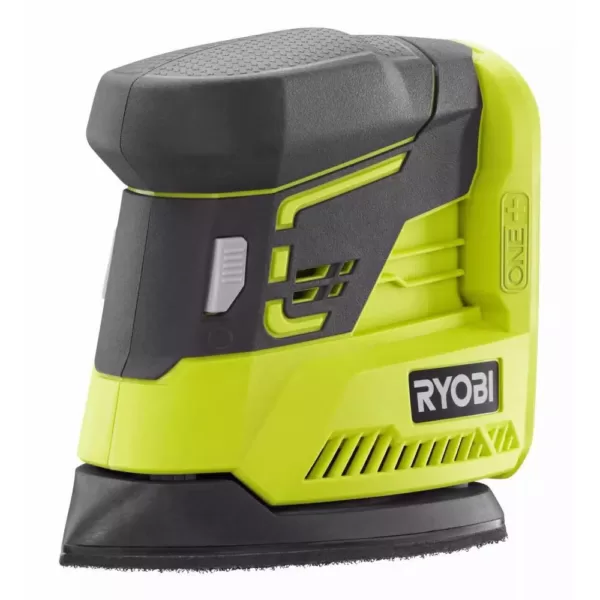 RYOBI 18-Volt ONE+ Cordless Brushless Belt Sander with Dust Bag and Corner Cat Sander with Sample Sandpaper (Tools Only)