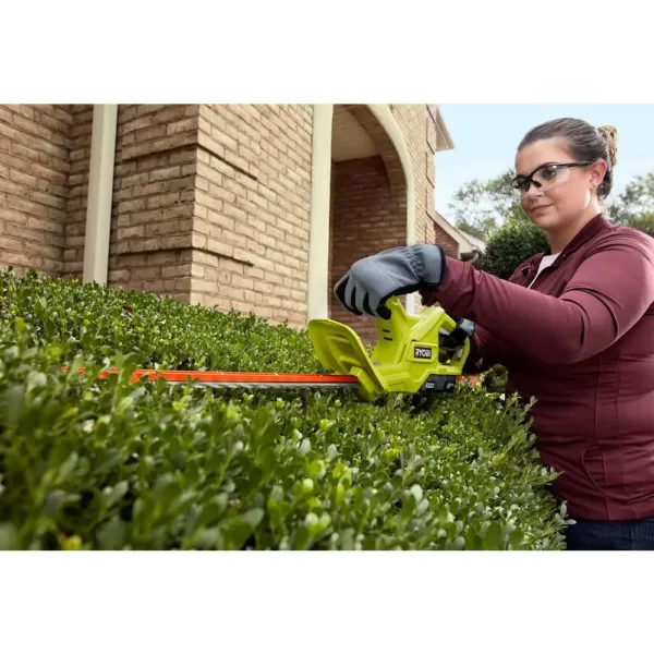 RYOBI ONE+ Lithium+ 18 in. 18-Volt Lithium-Ion Cordless Hedge Trimmer - 1.5 Ah Battery and Charger Included