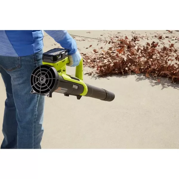 RYOBI ONE+ 90 MPH 200 CFM 18-Volt Lithium-Ion Cordless Leaf Blower/Sweeper - 2.0 Ah Battery and Charger Included