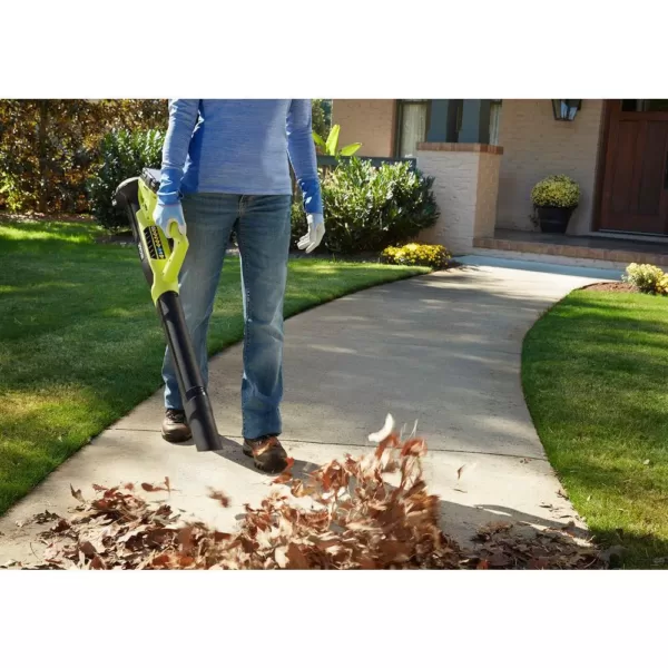 RYOBI Reconditioned ONE+ 90 MPH 200 CFM 18-Volt Lithium-Ion Cordless Leaf Blower - 2.0 Ah Battery and Charger Included