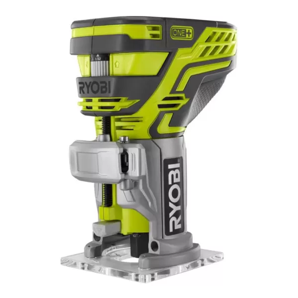 RYOBI 18-Volt ONE+ Lithium-Ion Cordless Fixed Base Trim Router and 5 in. Random Orbit Sander (Tools Only)