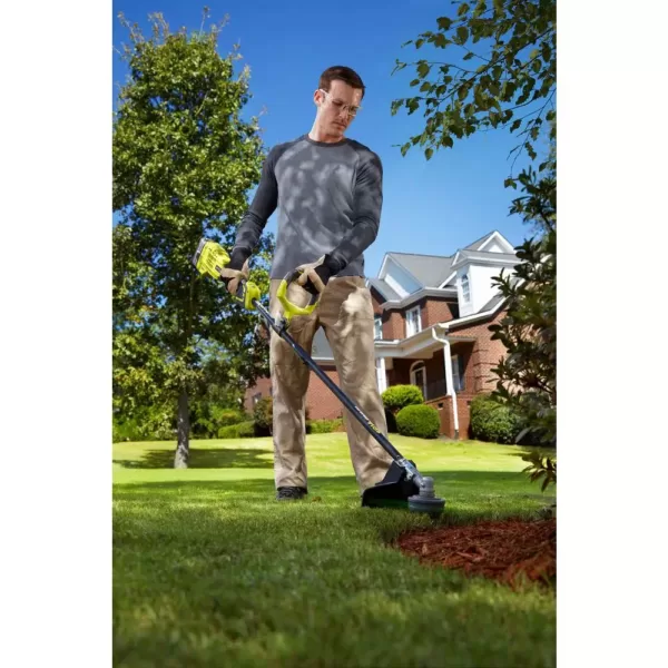 RYOBI ONE+ 18-Volt Lithium-Ion Brushless Cordless String Trimmer - 4.0 Ah Battery and Charger Included