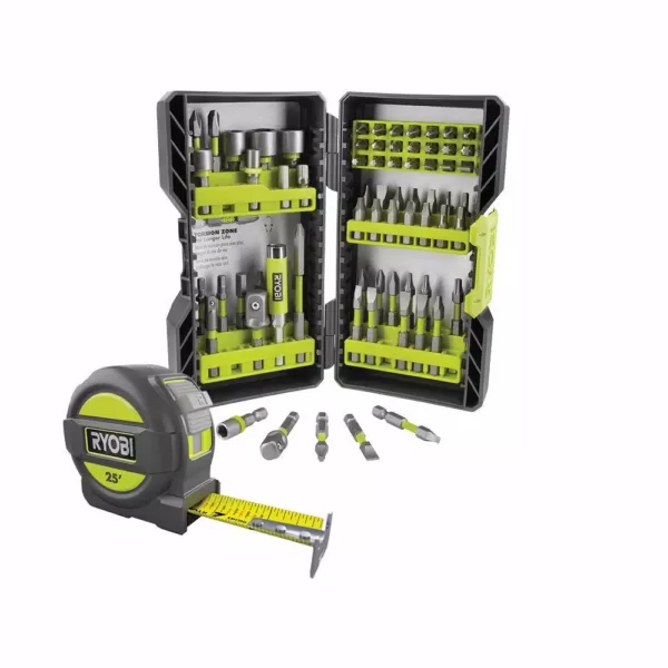 RYOBI Impact Rated Driving Kit (70-Piece) with BONUS 25FT Tape Measure