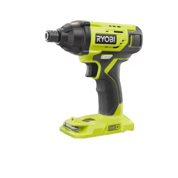 RYOBI ONE+ 18V Cordless 1/4 in. Impact Driver Kit with (2) Batteries, Charger, & Bag, with Impact Rated Driving Kit (20Piece)