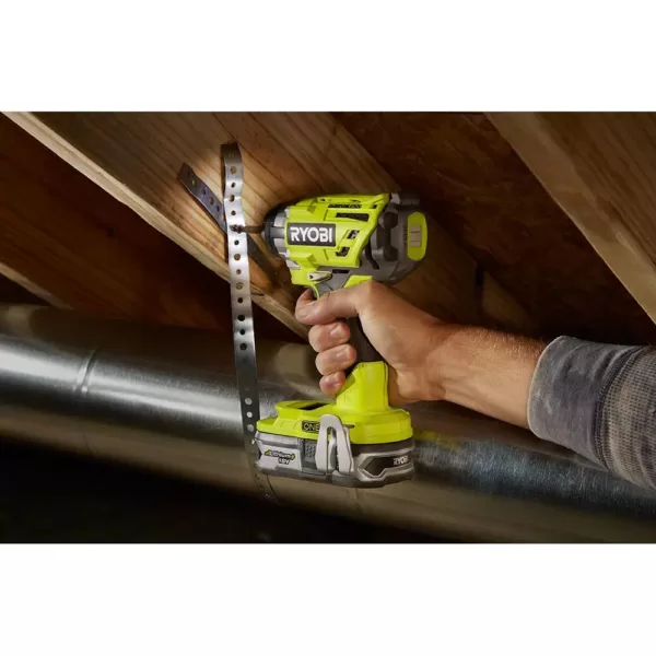 RYOBI 18-Volt ONE+ Cordless Brushless 3-Speed 1/4 in. Hex Impact Driver with 4.0 Ah Lithium-Ion Battery