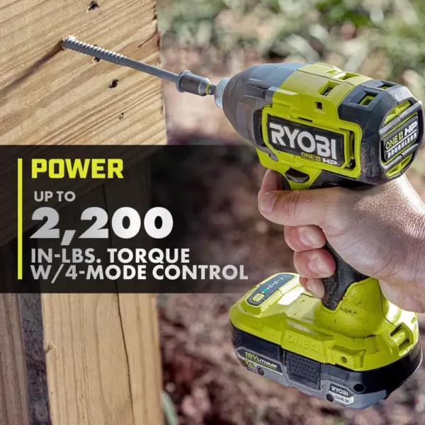 RYOBI ONE+ HP 18-Volt Brushless Cordless 1/4 in. 3-Speed Impact Driver (Tool Only)