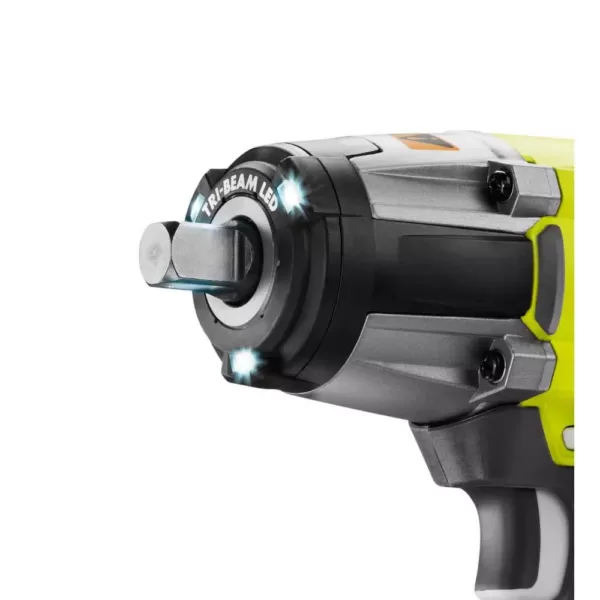 RYOBI 18-Volt ONE+ Lithium-Ion Cordless 3-Speed 1/2 in. Impact Wrench and 3/8 in. 3-Speed Impact Wrench (Tools Only)