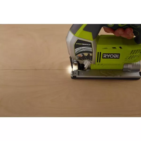 RYOBI 6.1 Amp Corded Variable Speed Orbital Jig Saw with SPEEDMATCH Technology