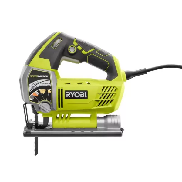 RYOBI 6.1 Amp Corded Variable Speed Orbital Jig Saw with SPEEDMATCH Technology